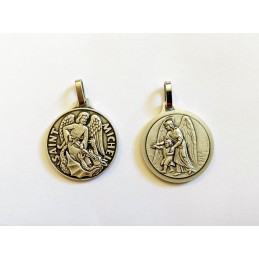 Grosse médaille saint Michel et Ange gardien