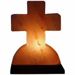 Lampe lumineuse en sel en forme de Croix