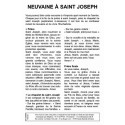 carte prière neuvaine à saint Joseph