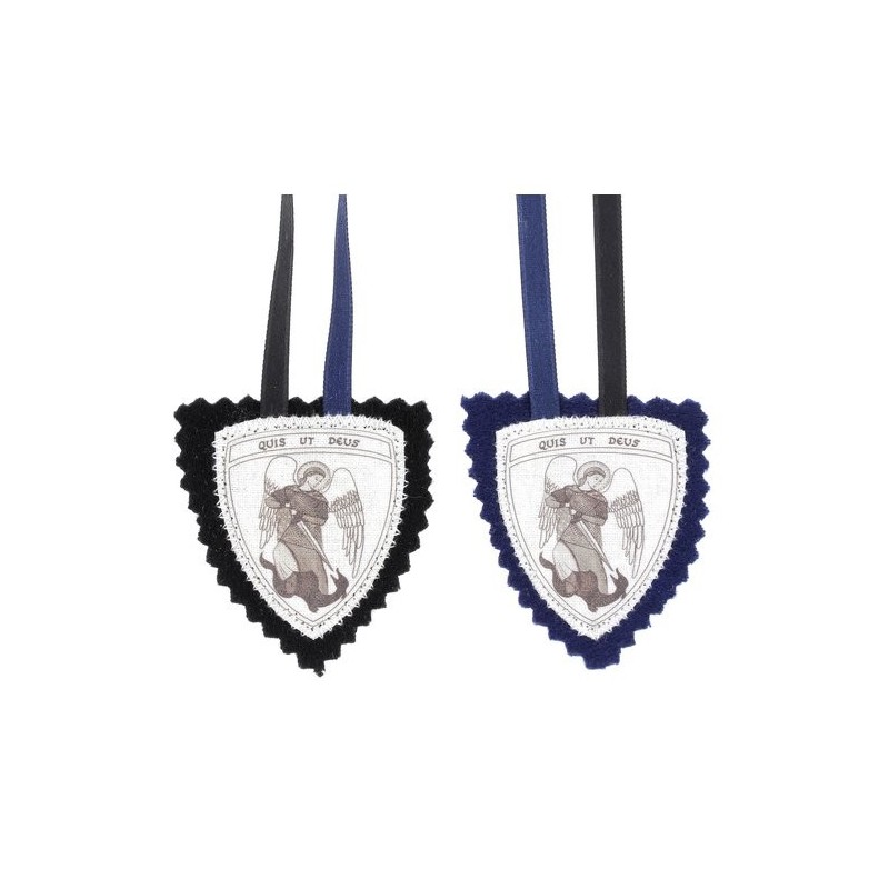 10 Médailles Saint Michel Archange En Argent – Modèle Rond 22 Mm Avec Chaîne Rétro Pour Prier – Fabriqué En Italie