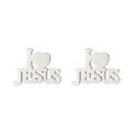 Boucles d'oreilles "J'aime Jésus"