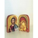 Mini icône double Jésus et Marie