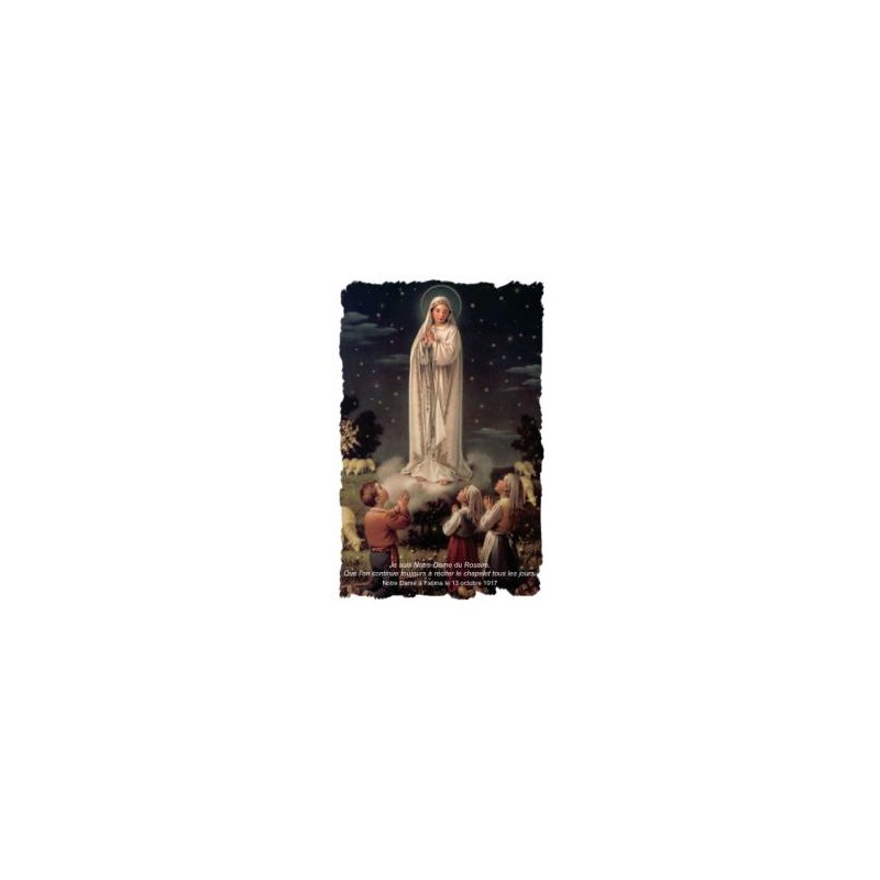La carte-prière Notre-Dame du Rosaire