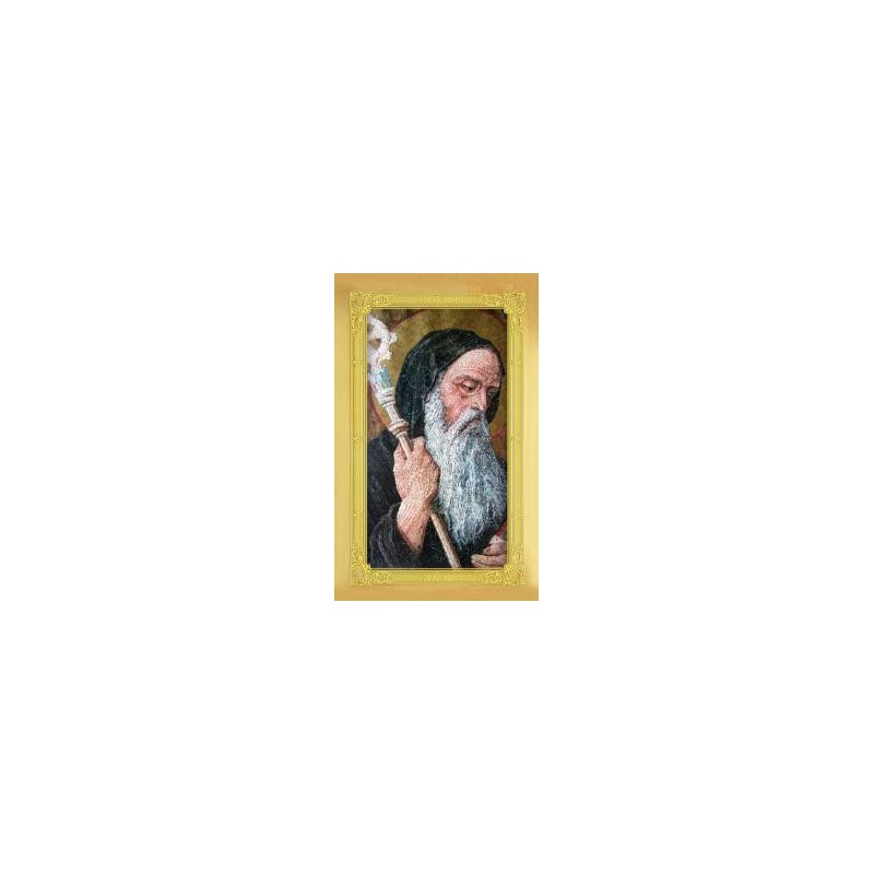 Carte-prière + médaille : Saint Benoît