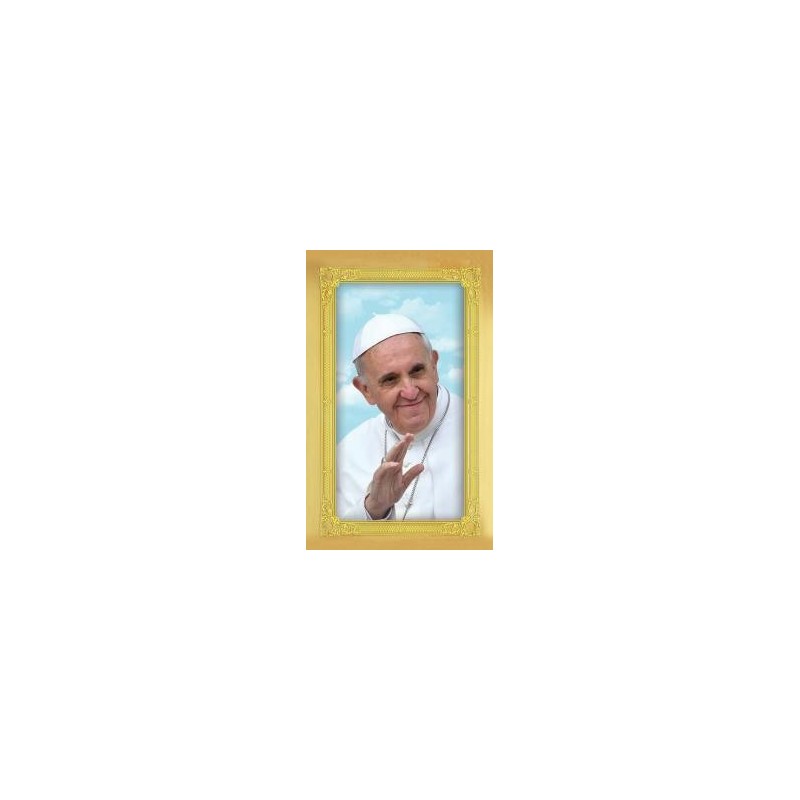 Carte-prière + médaille : Pape François
